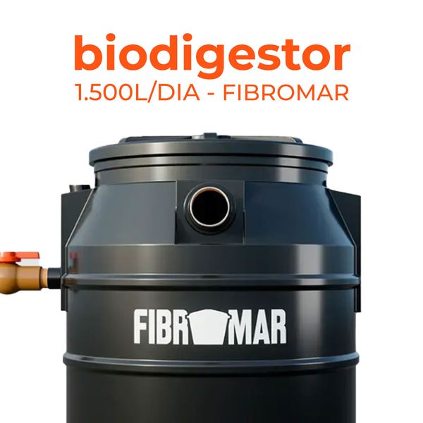 Fossa Séptica Biodigestor 1500 litros/dia - Fibromar